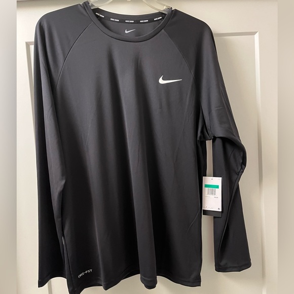 NWT-Nike Men's Long-Sleeve Swim Shirt-XL - Picture 5 of 8